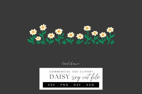 Download Daisy Border Papercraft SVG Cut File - Paper Collection