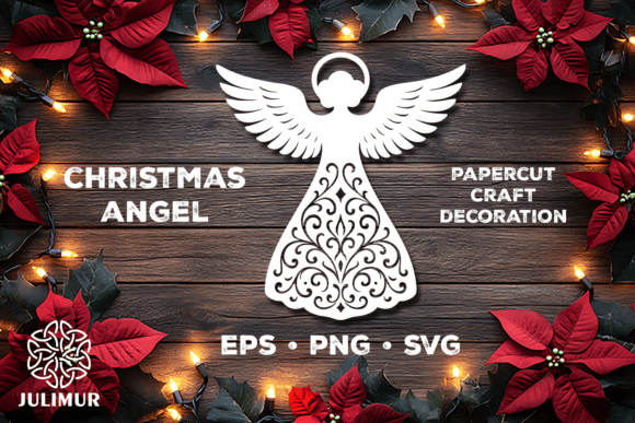 Download Christmas Angel Papercut SVG - Paper Collection
