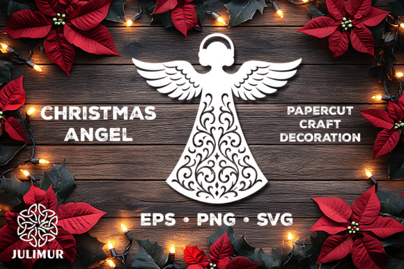 Download Christmas Angel Papercut SVG - Paper Collection