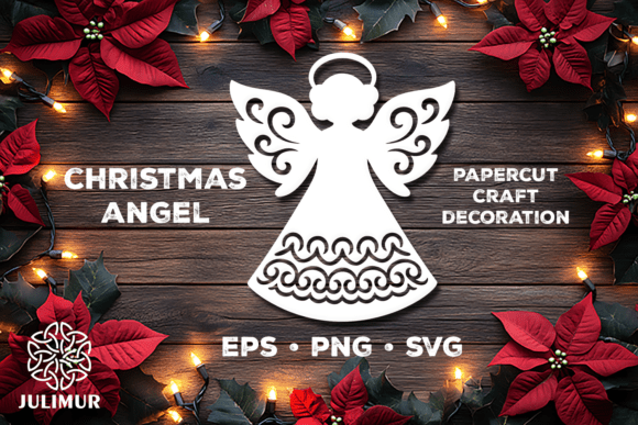 Download Christmas Angel Papercut SVG - Paper Collection