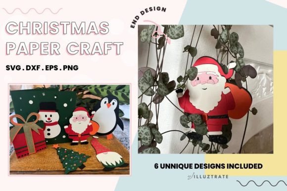 Download Christmas Paper Craft Designs | Xmas SVG - Paper Collection