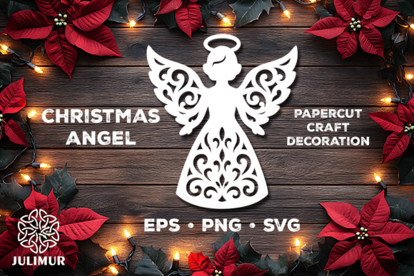 Download Christmas Angel Papercut SVG - Paper Collection