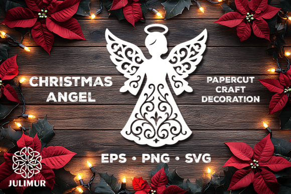 Download Christmas Angel Papercut SVG - Paper Collection
