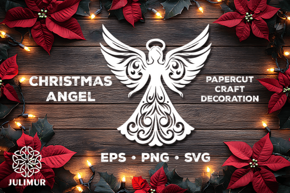 Download Christmas Angel Papercut SVG - Paper Collection