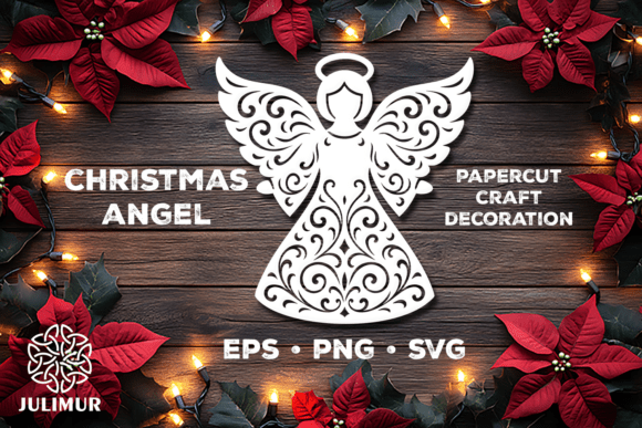 Download Christmas Angel Papercut SVG - Paper Collection