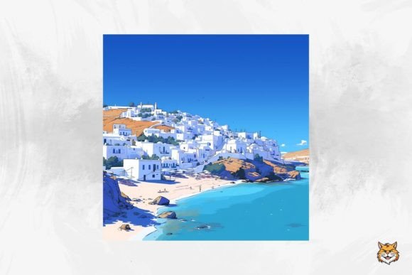 Download Seaside Greece Wallpaper Background - Paper Collection