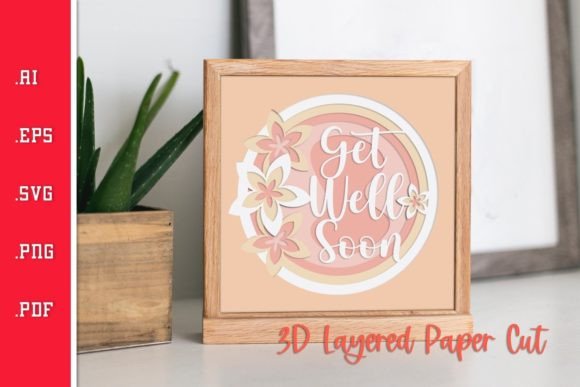 Download Get Well Soon - 3D Layered Paper Cut 4 - Paper Collection