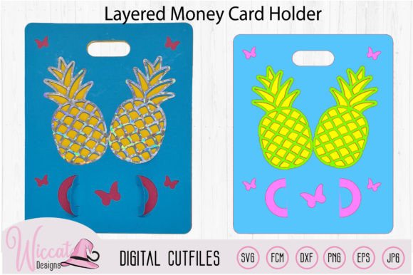 Download Pineapple Money Card Svg, 3D Paper Craft - Paper Collection