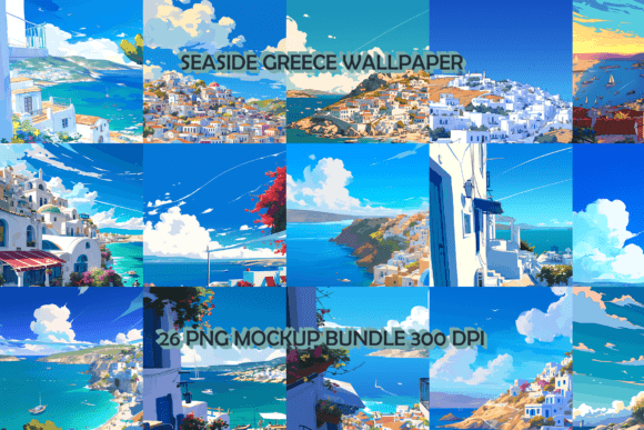Download Seaside Greece Wallpaper Background Bundle - Paper Collection