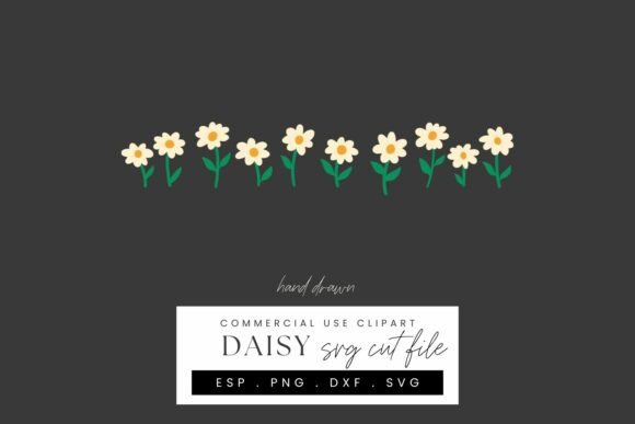 Download Daisy Border Papercraft SVG Cut File - Paper Collection