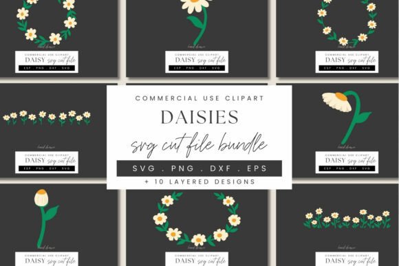 Download Daisy Papercraft SVG Bundle, Layered - Paper Collection