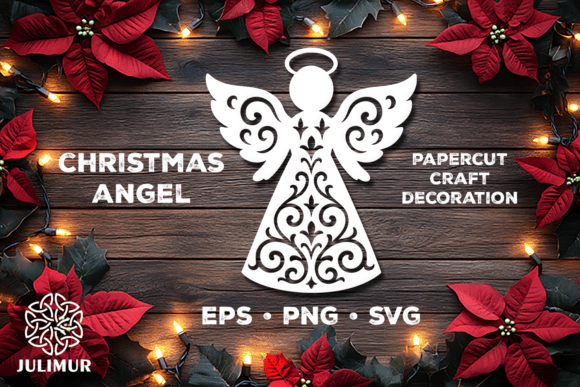 Download Christmas Angel Papercut SVG - Paper Collection