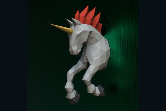 Download Unicorn 3D Papercraft PDF SVG Cricut - Paper Collection