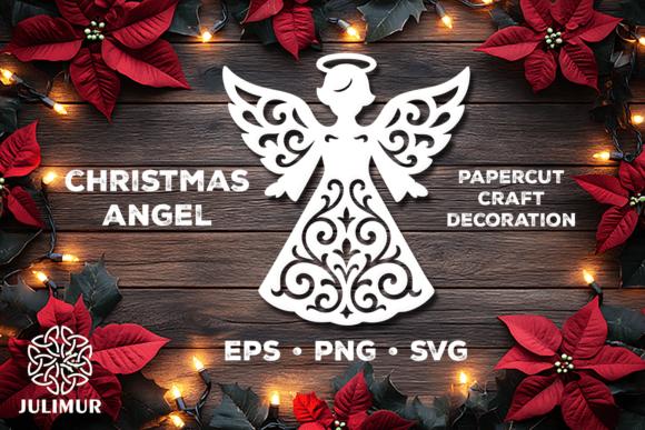 Download Christmas Angel Papercut SVG - Paper Collection