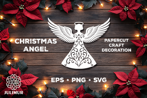 Download Christmas Angel Papercut SVG - Paper Collection