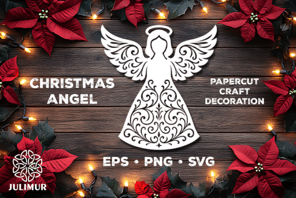 Download Christmas Angel Papercut SVG - Paper Collection