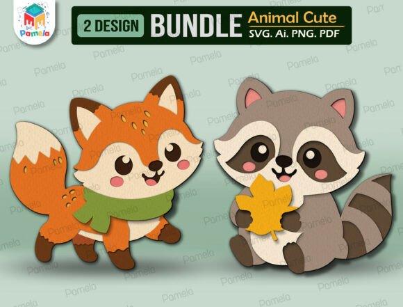 Download Cute Animal Layered Papercut SVG Bundle - Paper Collection