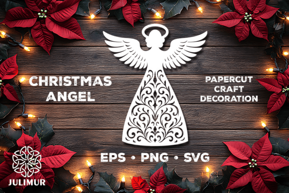 Download Christmas Angel Papercut SVG - Paper Collection