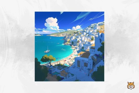 Download Seaside Greece Wallpaper Background - Paper Collection