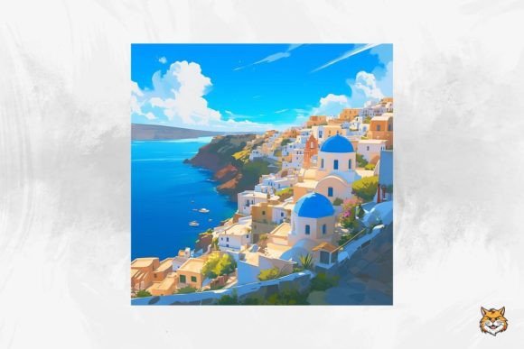 Download Seaside Greece Wallpaper Background - Paper Collection