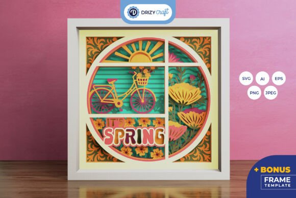 Download It's Spring Season 3D Shadow Box - Spring Collection